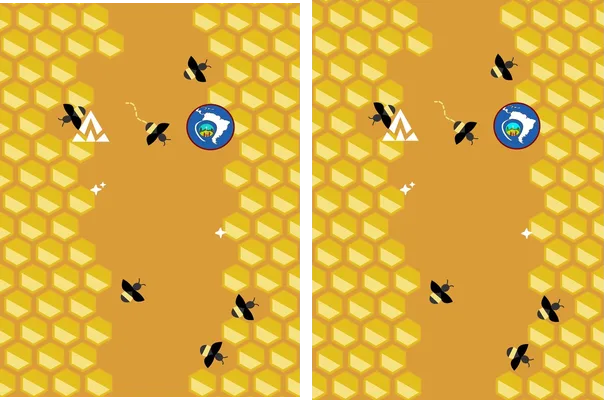Abejas Vector