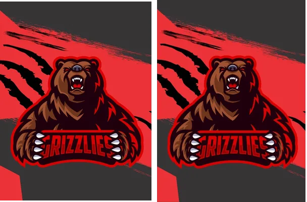 Grizzlies Rojo Negro