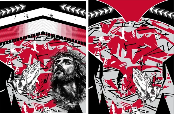 JERSEY FUTSALERO JESÚS ROJO ABSTRACTO 2025