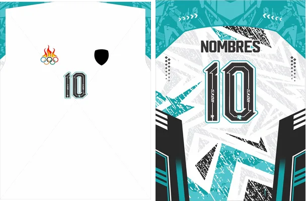 JERSEY OLIMPIADAS GEOMETRIC JADE 2026 — diseño deportivo en vector