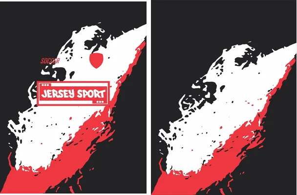 JERSEY SPORT GRUNGE ROJO 2022