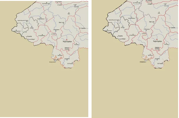 Mapa De Honduras Vector