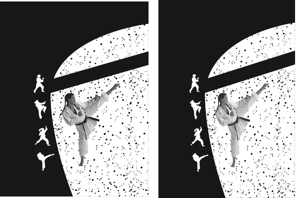 Pattern Jersey Taekwondo Concept