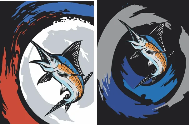 diseno pesca vector