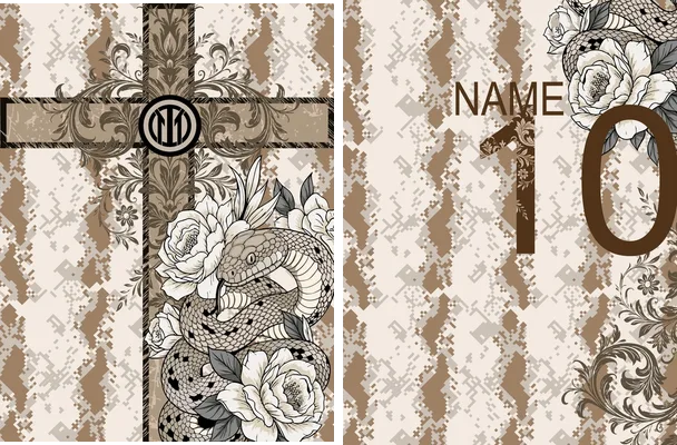 floral serpent design