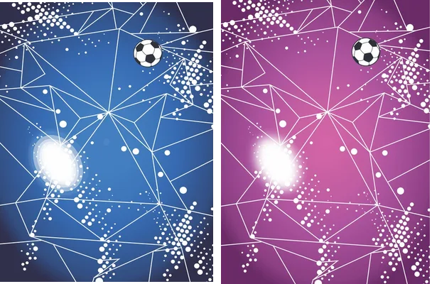 futbol halftone design