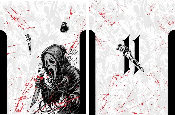 ghostface black design