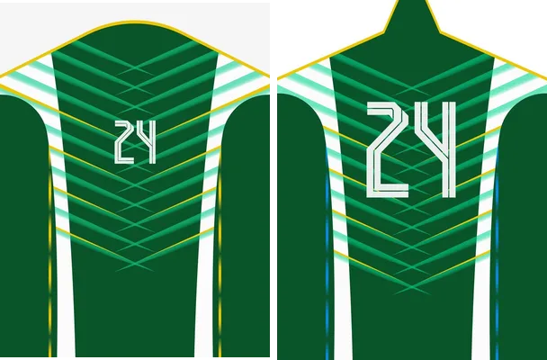 jersey lineal verde blanco