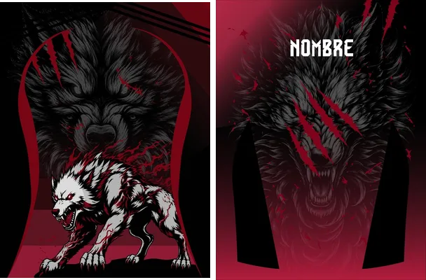 jersey wolf red