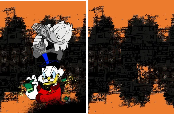 pato donald dinero