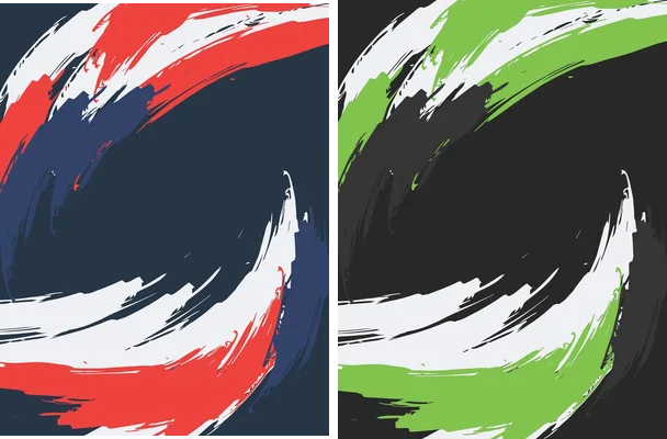 sport grunge colours
