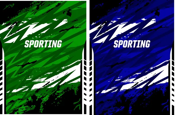 sporting green black brush