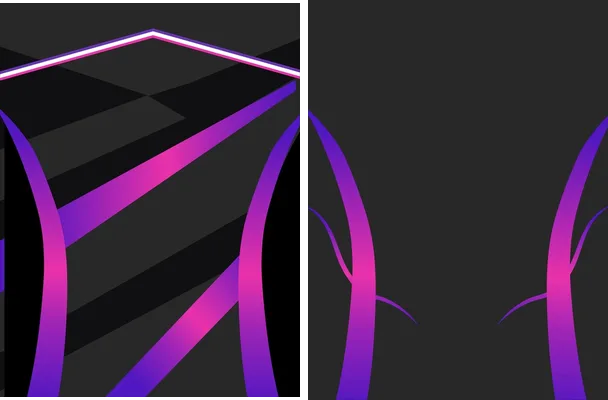sports degrade geometric purple