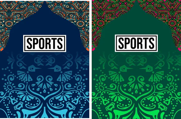 sports floral pattern