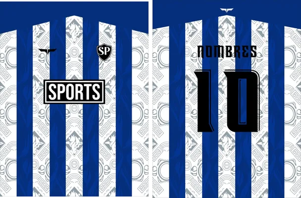 sports pattern concept blue