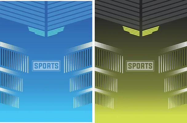 sports pattern degrade blueyellow