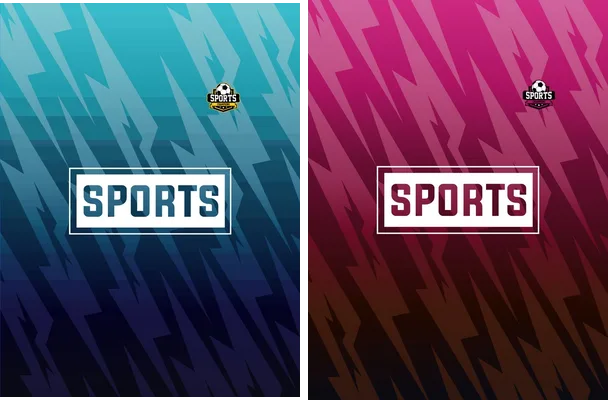 sports pattern gradient rays