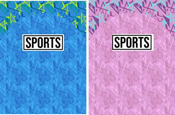 sports triangle pattern
