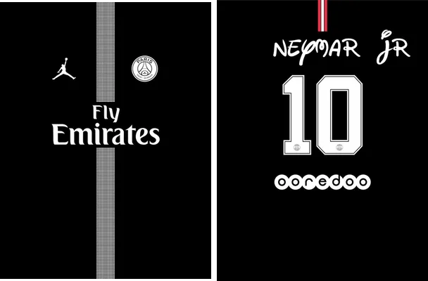 template paris saint germain negro